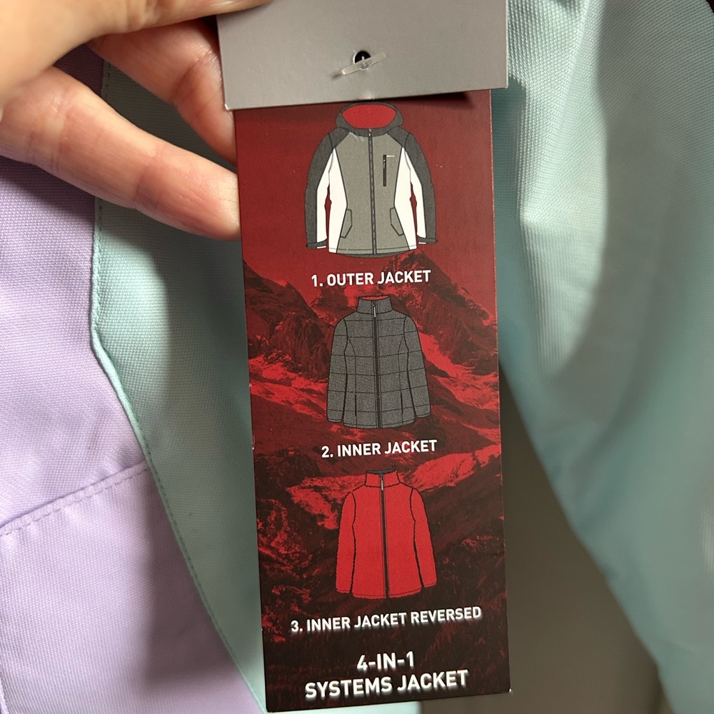Swiss Tech 4-in-1 Systems Jacket Girls XS 4-5 NEW - Picture 5 of 14